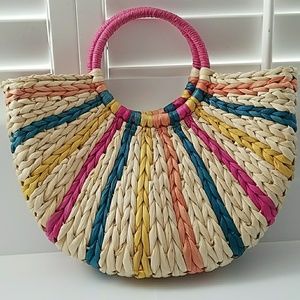 Large multi-colored summer bag